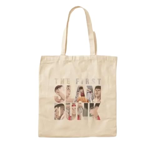 JWPPPATD The First Slam Dunk Slam Dunk Movie Co Canvas Bag Casual Shopper Women Unisex Fabric Reusable Handbag Fashion Tote Shoulder Bag von JWPPPATD
