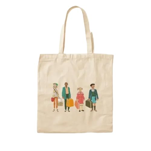 JWPPPATD The Mysterious Benedict Society Cotton Canvas Bag Grocery Handbag Tote Foldable Reusable Travel Shopper Designer Fashion Unisex von JWPPPATD