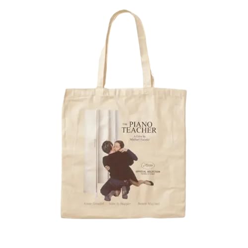 JWPPPATD The Piano Teacher 2001 Cotton Canvas Bag Travel Designer Ladies Grocery Tote Foldable Fashion Shopper Fabric Casual Printed von JWPPPATD