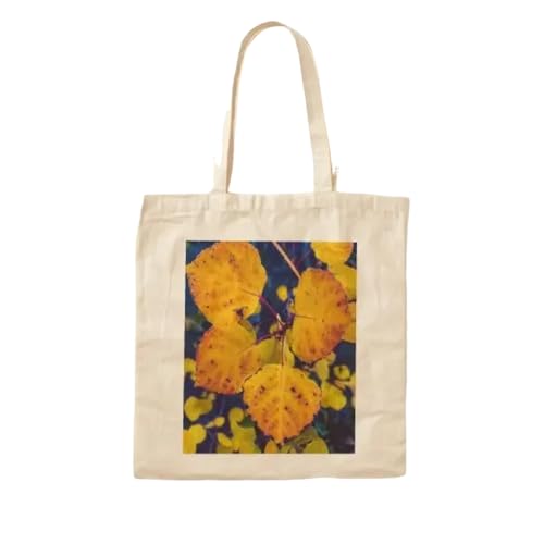 JWPPPATD The Simple Things Cotton Canvas Bag Designer Handbag Foldable Unisex Ladies Casual Printed Shoulder Bag Fabric Grocery Travel von JWPPPATD