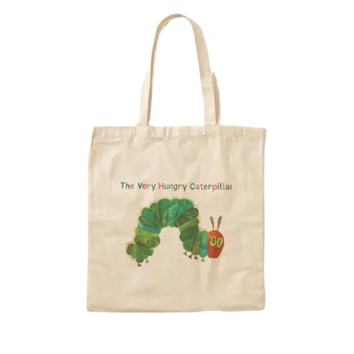JWPPPATD The Very Hungry Caterpillar Eric Carle C Canvas Bag Fashion Casual Travel Handbag Designer Shopper Grocery Unisex Foldable von JWPPPATD