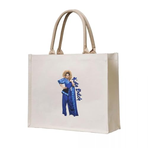 JWPPPATD Tote Bag Kate Butch Drag Race UK Hand Anpassbare Shopper Frauen Canvas Handtaschen von JWPPPATD