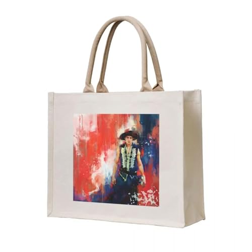 JWPPPATD Tote Bag The Fall für Frauen Canvas Shopping Supermarkt faltbare Damen Einkaufstaschen von JWPPPATD