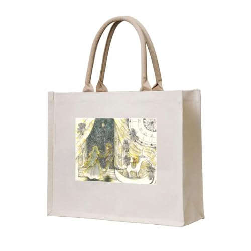 JWPPPATD Tote Bag To Neverland Frau 2025 personalisierte Tote Canvas Shopping Damen Strandtaschen von JWPPPATD