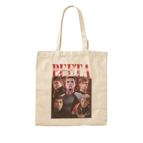 JWPPPATD Vintage Peeta Mellark Josh Hutcherson Co Canvas Bag Tote Designer Women Foldable Casual Fabric Fashion Handbag Reusable Shopper von JWPPPATD