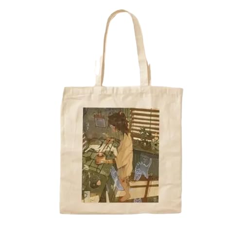 JWPPPATD Warm Coffee Spell Cotton Canvas Bag Shopper Tote Women Reusable Foldable Designer Printed Handbag Fashion Fabric Unisex von JWPPPATD