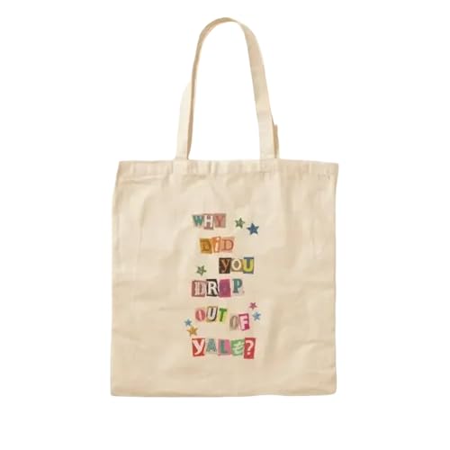 JWPPPATD Why Did You Drop Out Of Yale Cotton Canvas Bag Women Handbag Fabric Designer Reusable Ladies Shoulder Bag Shopper Travel von JWPPPATD