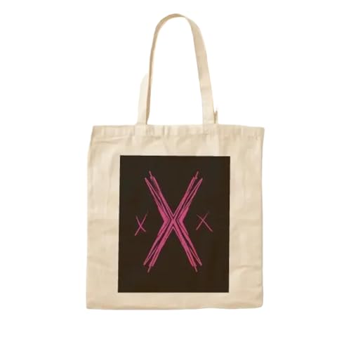 JWPPPATD Xxx Cotton Canvas Bag Ladies Foldable Unisex Shopper Designer Handbag Printed Shoulder Bag Fashion Women Tote Reusable Fabric von JWPPPATD