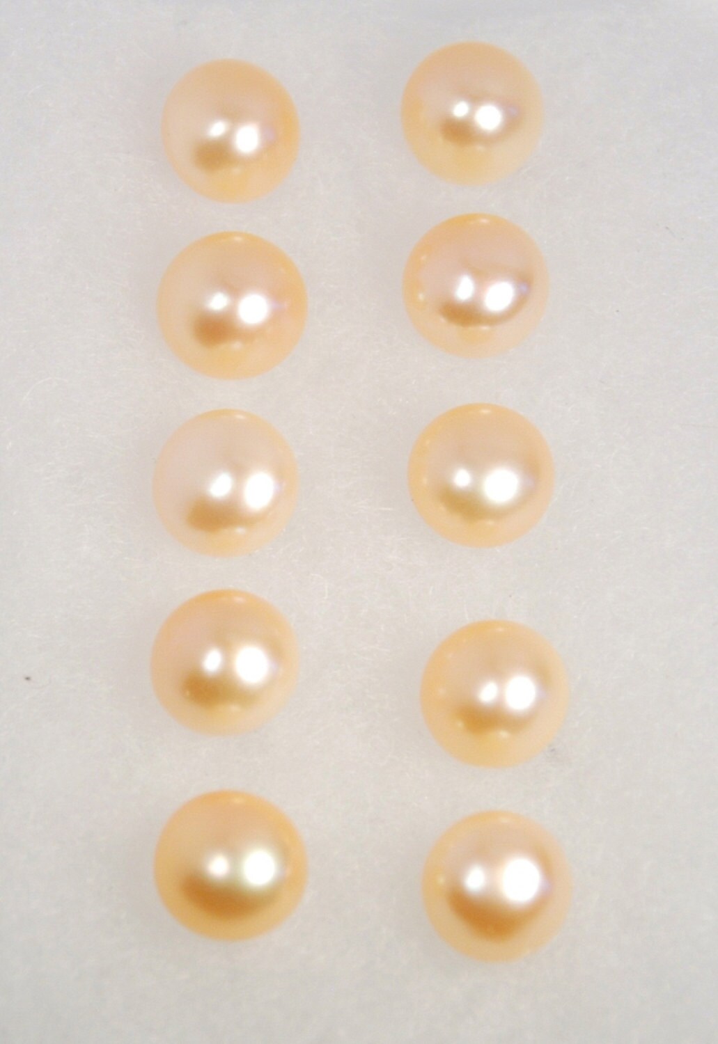 Fünf Paare Braut Satz 9-10 Mm Klasse Aaa Süßwasser Perlen Ohrringe, Ohrringe Perle Post, W/sterling Silber Leichte Pfirsich/Golden-Rosa Fünf Paare Braut Satz 9-10 Mm Klasse Aaa Süßwasser Perlen Ohrringe, Ohrringe Perle Post, W/sterling Silber Leichte Pfirsich/Golden-Rosa von JWbeads