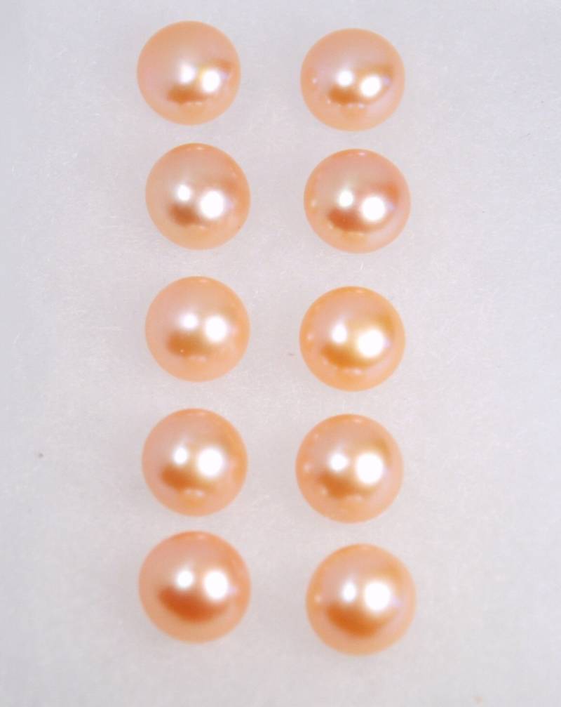 Post Fünf Paare Braut Ohrringe 10mm Klasse Aaa Süßwasser Perlen Ohrringe, Perlen, Sterling Silber Post, Rosa Farbe Post Fünf Paare Braut Ohrringe 10mm Klasse Aaa Süßwasser Perlen Ohrringe, Perlen, Sterling Silber Post, Rosa Farbe von JWbeads