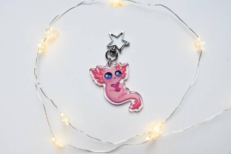 Axolotl Anhänger Charm Herz Axolotl Anhänger Charm Herz von JWsLittleStudio