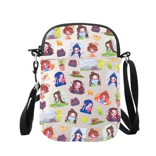 JXGZSO Animation Character Crossbody Bag Anime Inspired Gift Villain Merch Anime Fan Gift, Tasche mit Animationsfiguren, small von JXGZSO