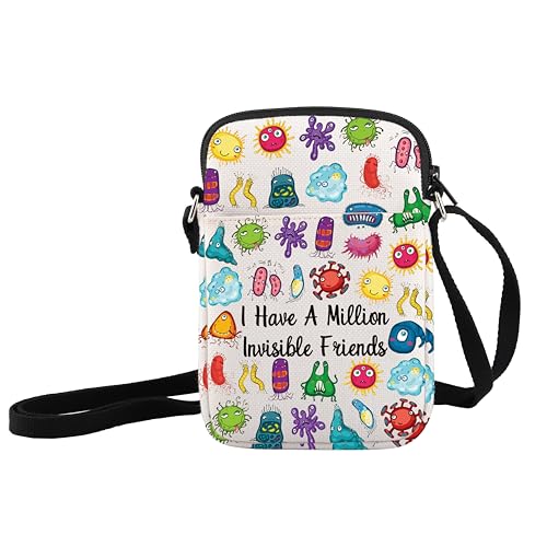 JXGZSO Funny Science Umhängetasche "I Have A Million Invisible Friends", I Have a Million Invisible Friends von JXGZSO