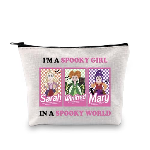 JXGZSO Kosmetiktasche mit gruseliger Aufschrift "I'm A Spooky Girl In A Spooky World" Hexe Sister, I'm A Spooky Girl von JXGZSO