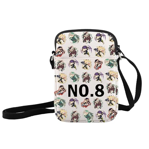 JXGZSO Monster Anime Inspired Crossbody Bag Anime Lover Gift Anime Characters Shoulder Bag, Kaiju Nr. 8, small von JXGZSO