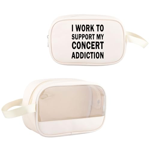 JXGZSO Tragetasche mit Aufschrift "I Work to Support My Concert Addiction", Musiklehrer, Handtasche, Musikergeschenk, Konzertgeschenk, Musikliebhaber, Merch, Concert Addiction Mb, Einheitsgröße von JXGZSO