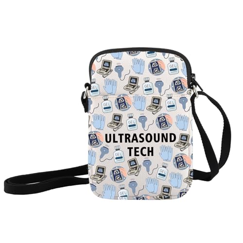 JXGZSO Ultraschall-inspirierte Umhängetasche, Arzt-Geschenk, lustige Ultraschall-Umhängetasche, Ultrasound Tech von JXGZSO