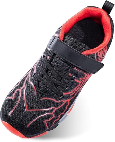 JXS store Turnschuhe Jungen Mädchen Air Sportschuhe Kinder Laufschuhe Leicht Atmungsaktiv Fitnesss Tennis Sneaker rot 29EU von JXS store