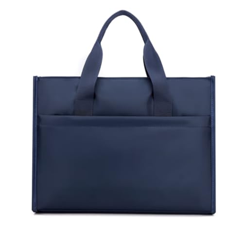 JXXUIRUIEEN Business-Handheld-Aktentasche mit großer Kapazität für den Transport von Papierdateien(Blau) von JXXUIRUIEEN