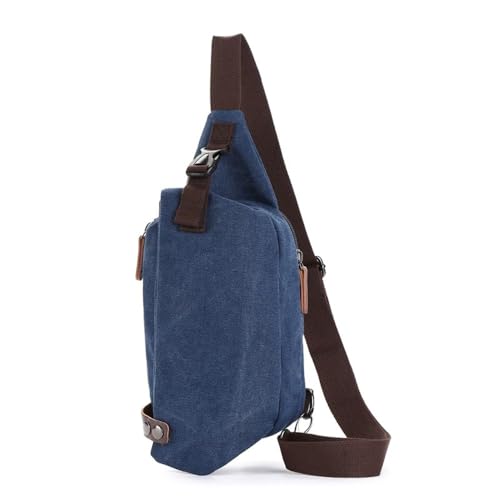JXXUIRUIEEN Canvas Brusttasche Tragbare kleine Tasche für Frauen Männer(Colour 1) von JXXUIRUIEEN