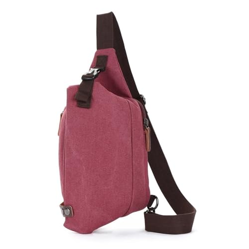 JXXUIRUIEEN Canvas Brusttasche Tragbare kleine Tasche für Frauen Männer(Colour 3) von JXXUIRUIEEN