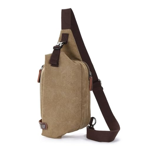 JXXUIRUIEEN Canvas Brusttasche Tragbare kleine Tasche für Frauen Männer(Colour 4) von JXXUIRUIEEN