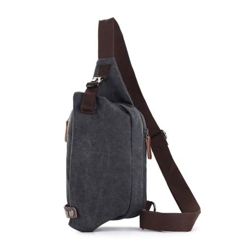 JXXUIRUIEEN Canvas Brusttasche Tragbare kleine Tasche für Frauen Männer(Colour 5) von JXXUIRUIEEN