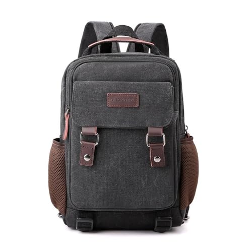 JXXUIRUIEEN Canvas-Brusttasche for Herren, großer Rucksack für Frauen Männer(Colour 2) von JXXUIRUIEEN