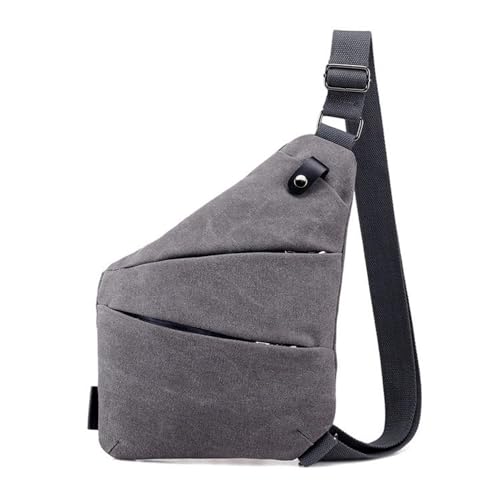 JXXUIRUIEEN Canvas Umhängetasche Brusttasche Crossbody Bag für Frauen Männer(Colour 1) von JXXUIRUIEEN