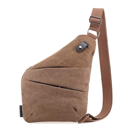 JXXUIRUIEEN Canvas Umhängetasche Brusttasche Crossbody Bag für Frauen Männer(Colour 3) von JXXUIRUIEEN