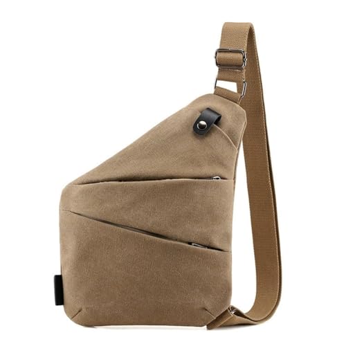 JXXUIRUIEEN Canvas Umhängetasche Brusttasche Crossbody Bag für Frauen Männer(Colour 4) von JXXUIRUIEEN