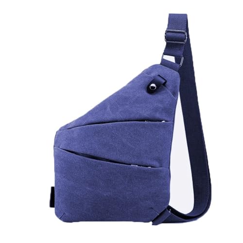 JXXUIRUIEEN Canvas Umhängetasche Brusttasche Crossbody Bag für Frauen Männer(Colour 5) von JXXUIRUIEEN