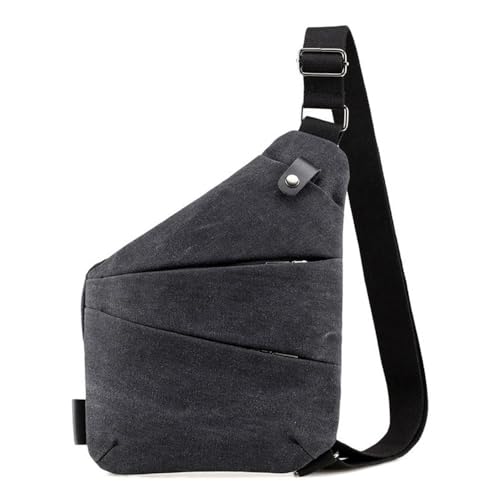 JXXUIRUIEEN Canvas Umhängetasche Brusttasche Crossbody Bag für Frauen Männer(Colour 6) von JXXUIRUIEEN
