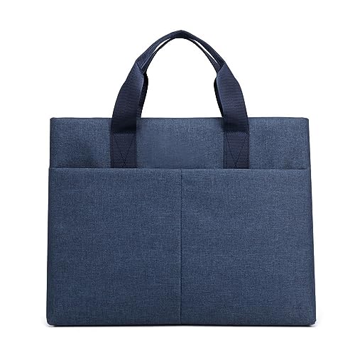 JXXUIRUIEEN Einfache Business Handheld Dokument Tasche Büro Aktentasche für den Transport von Papierdateien(Blau) von JXXUIRUIEEN
