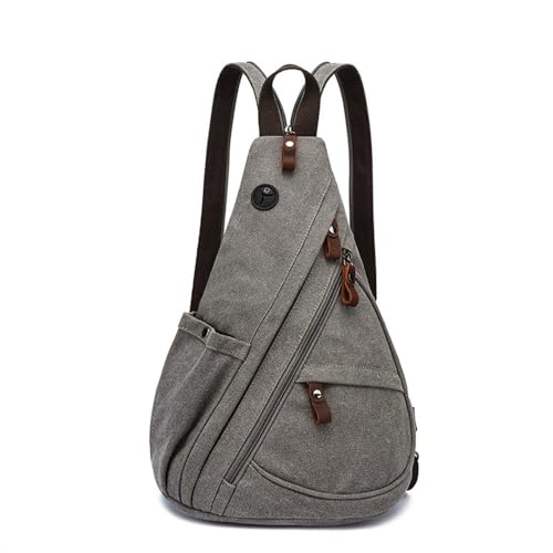 JXXUIRUIEEN Herren Brusttasche Retro Canvas Tasche für Frauen Männer(Colour 1) von JXXUIRUIEEN