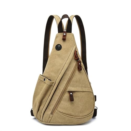 JXXUIRUIEEN Herren Brusttasche Retro Canvas Tasche für Frauen Männer(Colour 4) von JXXUIRUIEEN
