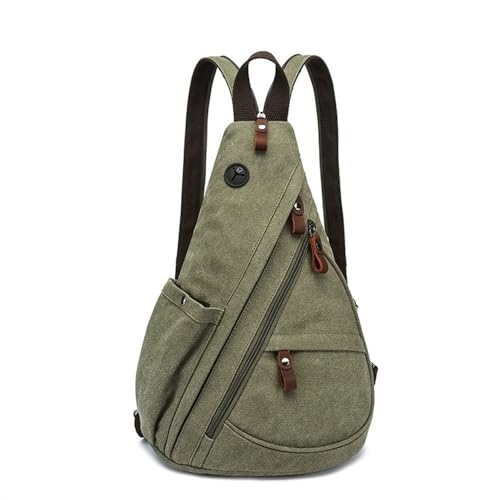 JXXUIRUIEEN Herren Brusttasche Retro Canvas Tasche für Frauen Männer(Colour 5) von JXXUIRUIEEN