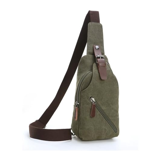 JXXUIRUIEEN Herren-Brusttasche aus Canvas mit einer Schulter für Frauen Männer(Colour 3) von JXXUIRUIEEN