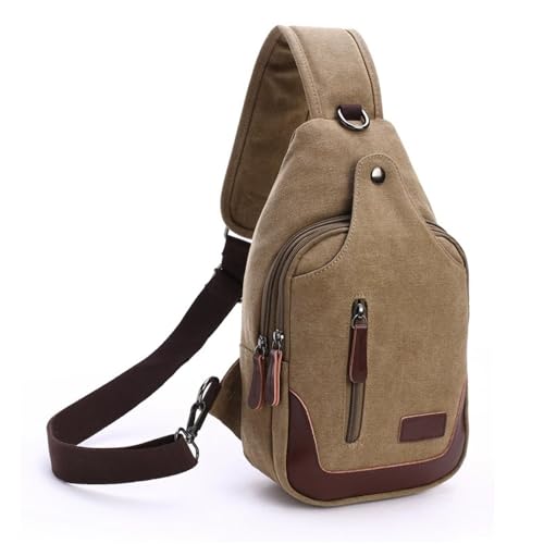 JXXUIRUIEEN Herren Canvas Umhängetasche Crossbody Brusttasche für Frauen Männer(Colour 4) von JXXUIRUIEEN