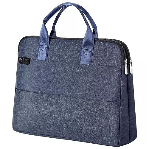 JXXUIRUIEEN Konferenztasche for Herren für den Transport von Papierdateien(Blau) von JXXUIRUIEEN