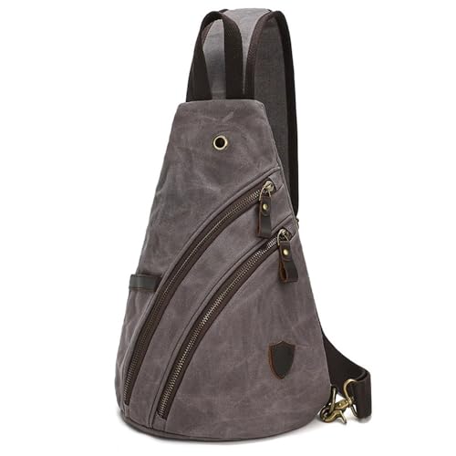 JXXUIRUIEEN Retro-Brusttasche aus Canvas for Herren für Frauen Männer(Colour 2) von JXXUIRUIEEN