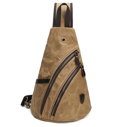 JXXUIRUIEEN Retro-Brusttasche aus Canvas for Herren für Frauen Männer(Colour 4) von JXXUIRUIEEN