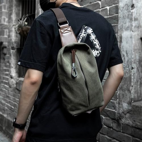 JXXUIRUIEEN Retro-Umhängetasche, lässige Canvas-Umhängetasche for Herren für Frauen Männer(Colour 2) von JXXUIRUIEEN