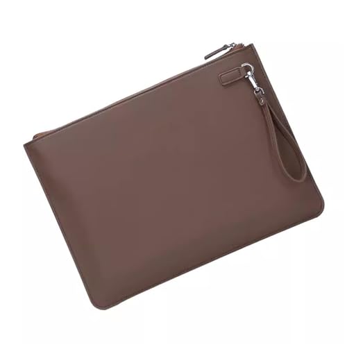 JXXUIRUIEEN Tragbare Aktentasche aus Leder for Dokumente für den Transport von Papierdateien(Braun) von JXXUIRUIEEN