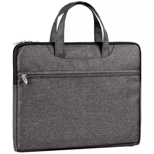 JXXUIRUIEEN Tragbare Konferenz-Tragetasche aus Canvas for Herren für den Transport von Papierdateien(Dark Grey) von JXXUIRUIEEN