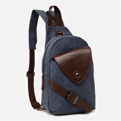 JXXUIRUIEEN Unisex Canvas Tasche Rucksack und Brusttasche für Frauen Männer(Colour 4) von JXXUIRUIEEN