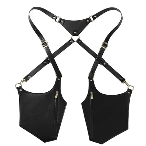 JXXUIRUIEEN Versteckte Pack Rucksack Lederriemen Unterarm-Schultertasche Verstecktes Holster(Black) von JXXUIRUIEEN