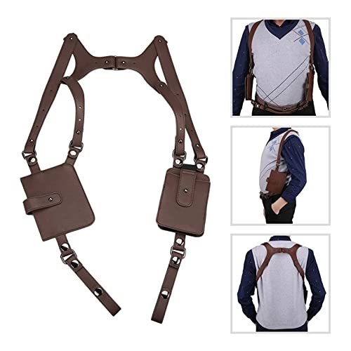 JXXUIRUIEEN Versteckte Pack Rucksack PU-Leder Unterarm Schulter Leder Ärmel Tasche von JXXUIRUIEEN