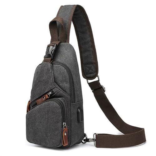 JXXUIRUIEEN Vintage Canvas Tasche Reise Umhängetasche für Frauen Männer(Colour 3) von JXXUIRUIEEN