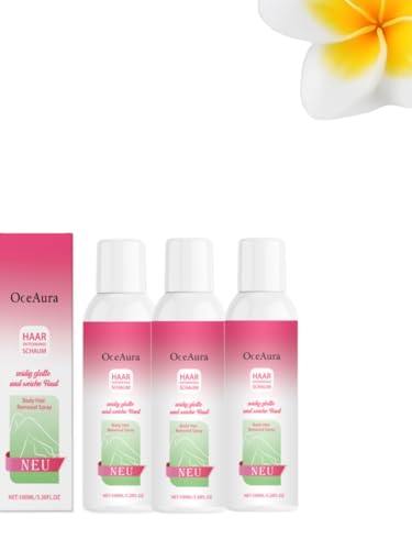 Body Haarentfernung Schaum, Body Hair Removal Foam, Haarentfernungsschaum Gesicht Für Die Haut Ohne Rasur Für Frauen Und MäNner - Keine Hautreizung Für Arme, Achseln (Drei Stück) von JXpxbao
